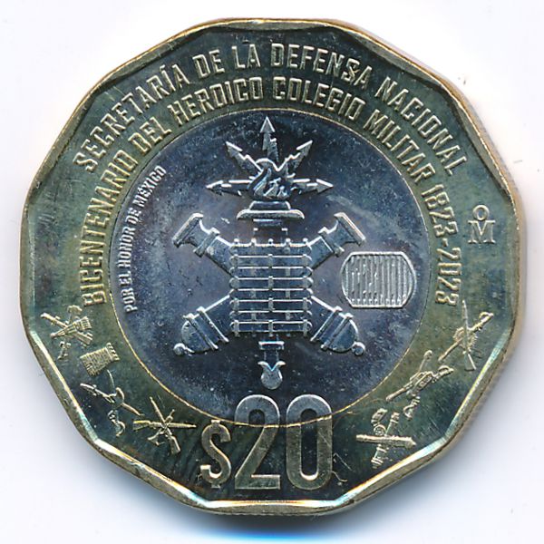 Мексика, 20 песо (2023 г.)