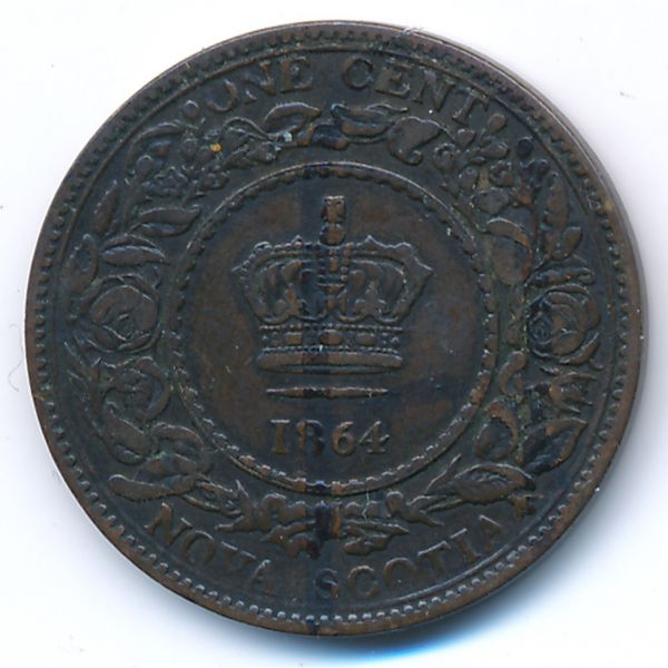 Новая Шотландия, 1 цент (1864 г.)