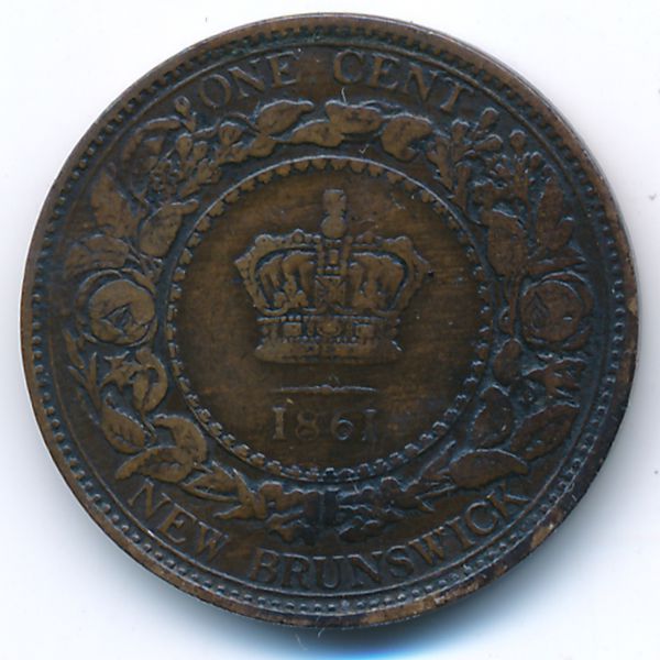 Нью-Брансуик, 1 цент (1861 г.)