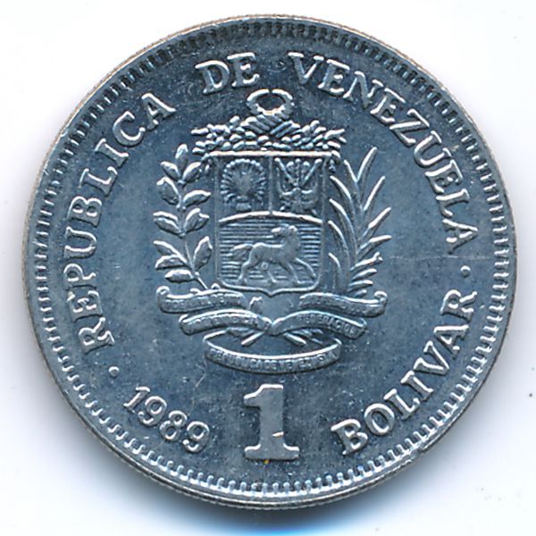 Венесуэла, 1 боливар (1989 г.)