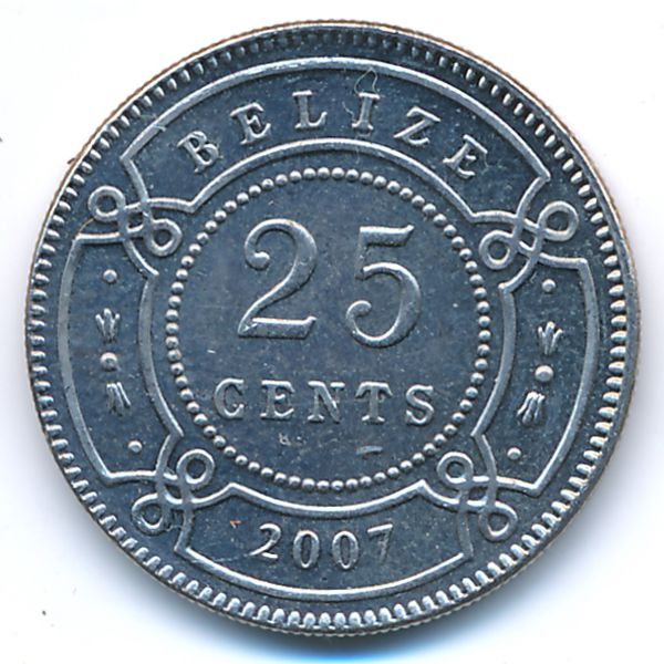 Белиз, 25 центов (2007 г.)