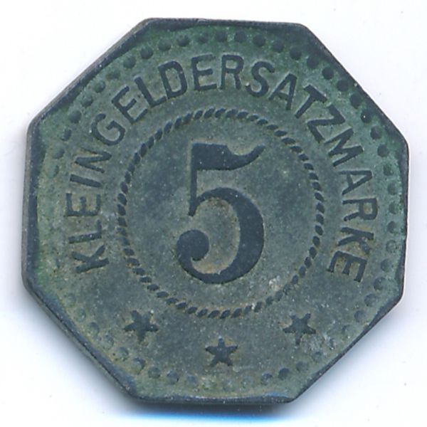 Нойштадт., 5 пфеннигов (1917 г.)