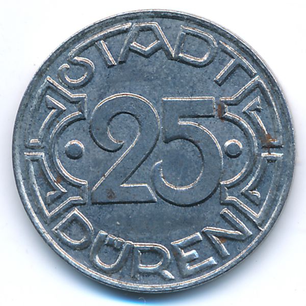 Дюрен., 25 пфеннигов (1919 г.)