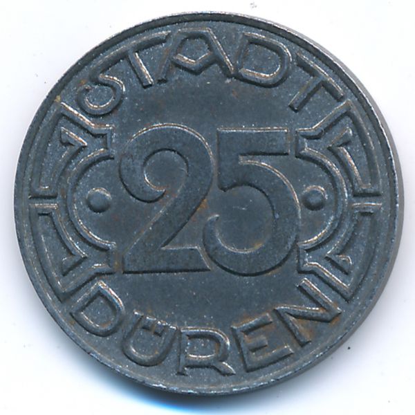 Дюрен., 25 пфеннигов (1919 г.)