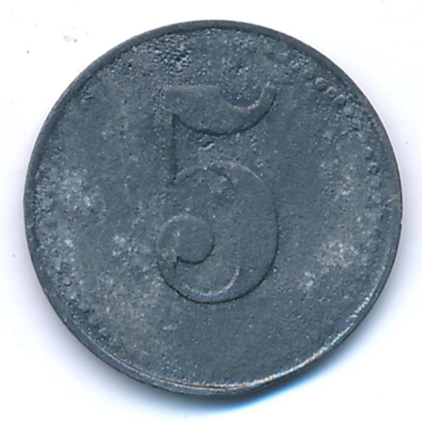 Диллинген-на-Дунае., 5 пфеннигов (1917 г.)