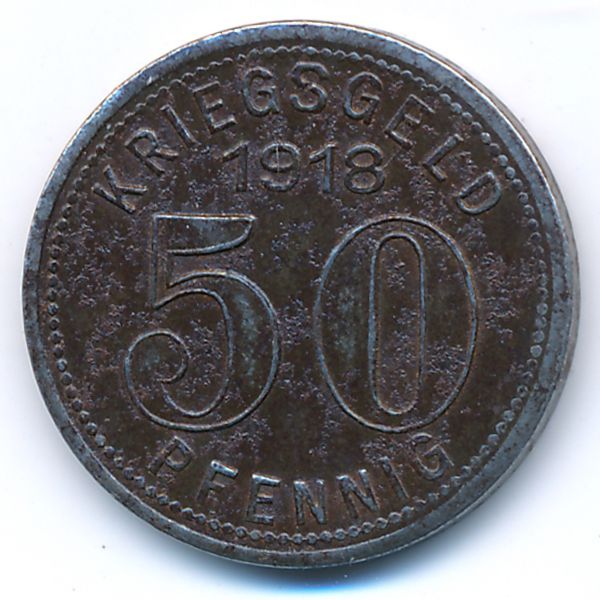 Эльберфельд., 50 пфеннигов (1918 г.)