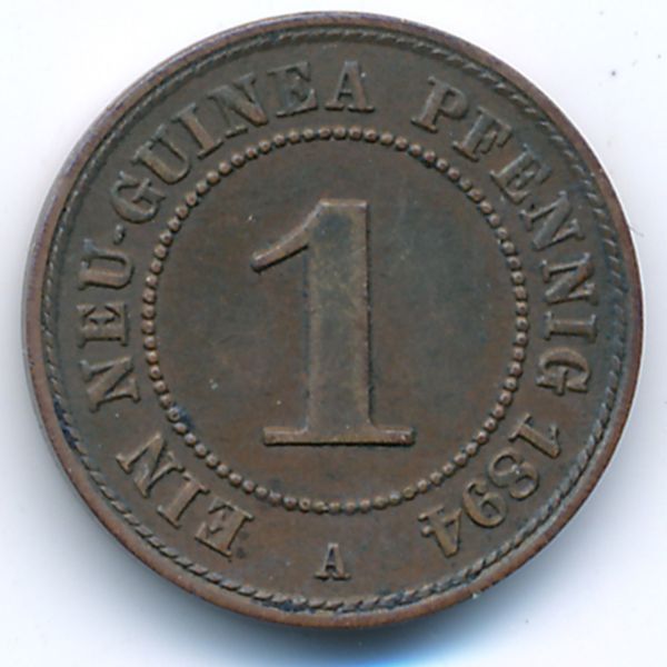 Новая Гвинея, 1 новый пфенниг (1894 г.)