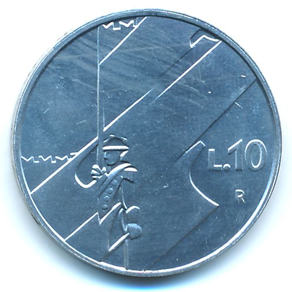 Сан-Марино, 10 лир (1990 г.)