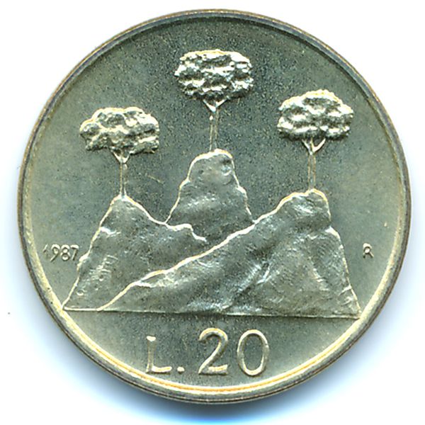 Сан-Марино, 20 лир (1987 г.)