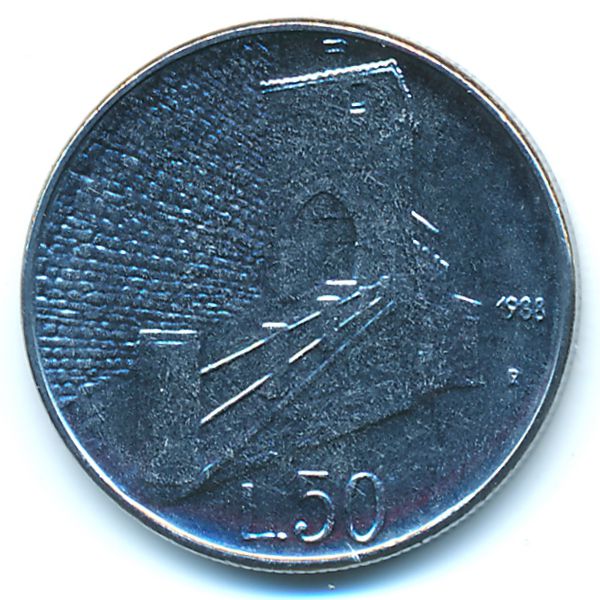 Сан-Марино, 50 лир (1988 г.)