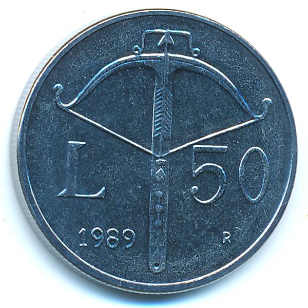 Сан-Марино, 50 лир (1989 г.)
