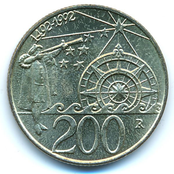 Сан-Марино, 200 лир (1992 г.)
