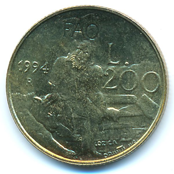 Сан-Марино, 200 лир (1994 г.)