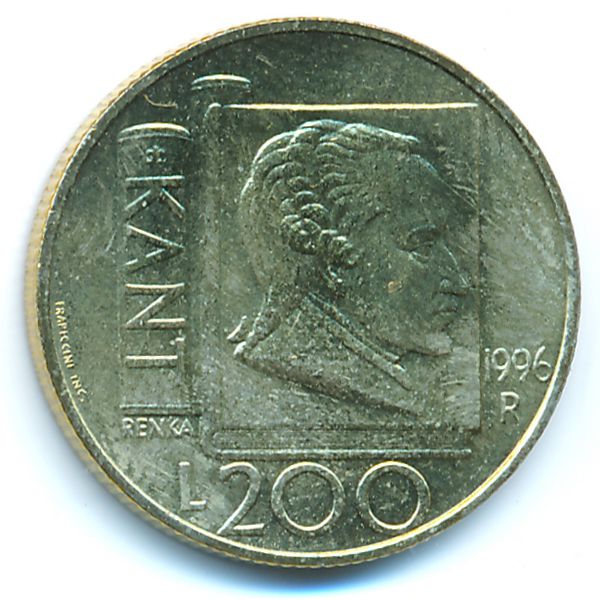 Сан-Марино, 200 лир (1996 г.)