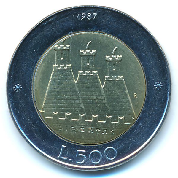 Сан-Марино, 500 лир (1987 г.)