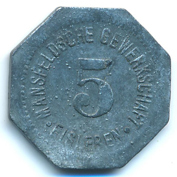 Лютерштадт-Айслебен., 5 пфеннигов (1918 г.)