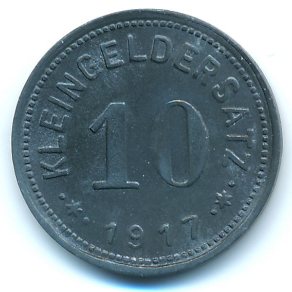 Лютерштадт-Айслебен., 10 пфеннигов (1917 г.)