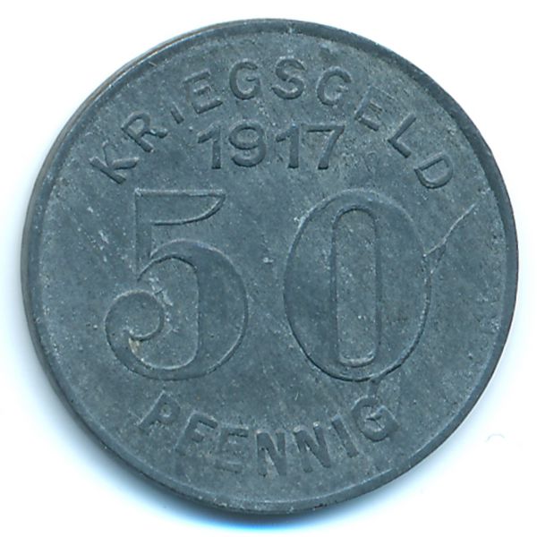 Эльберфельд., 50 пфеннигов (1917 г.)