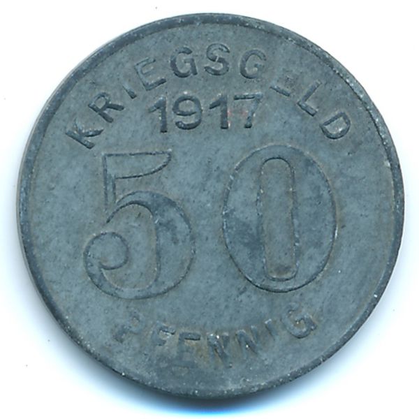 Эльберфельд., 50 пфеннигов (1917 г.)
