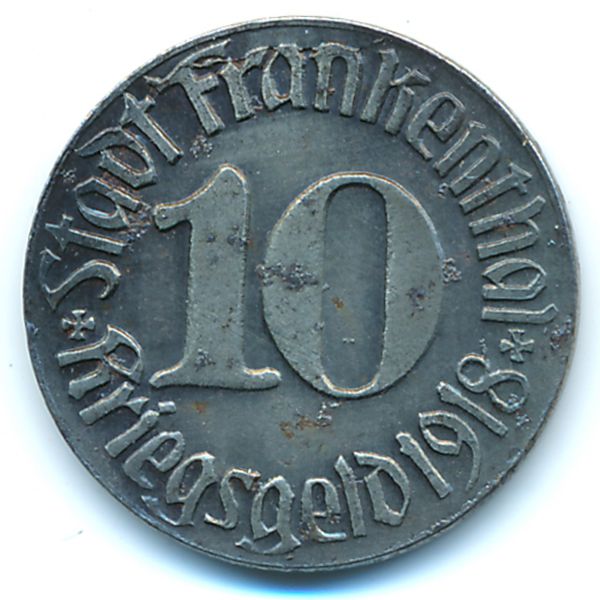 Франкенталь., 10 пфеннигов (1918 г.)