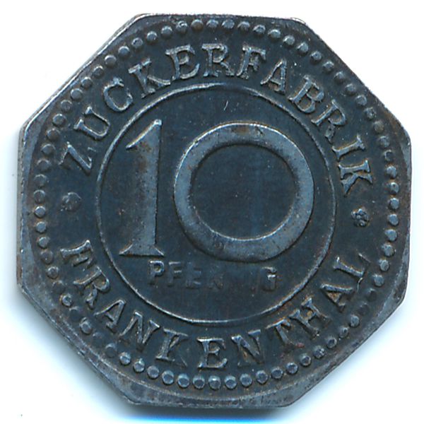 Франкенталь., 10 пфеннигов (1918 г.)