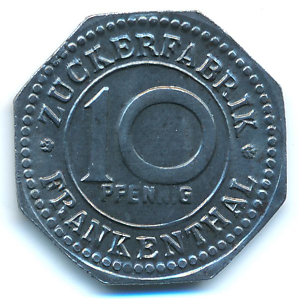 Франкенталь., 10 пфеннигов (1918 г.)