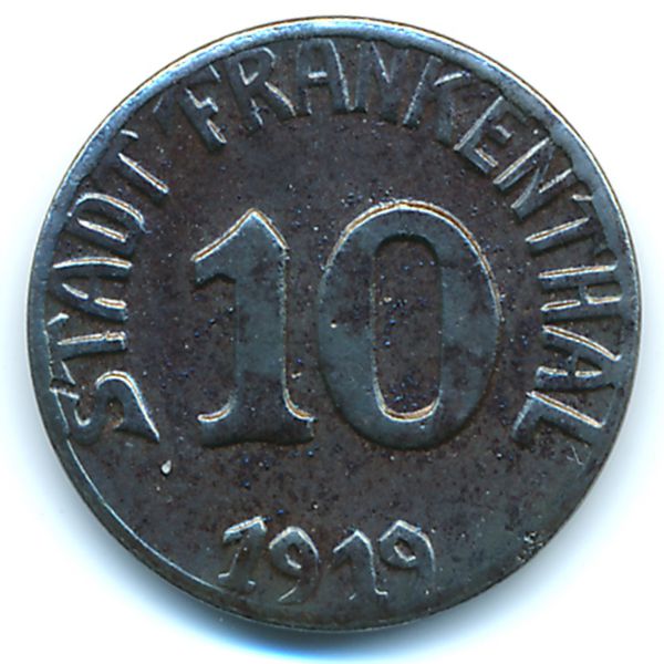 Франкенталь., 10 пфеннигов (1919 г.)