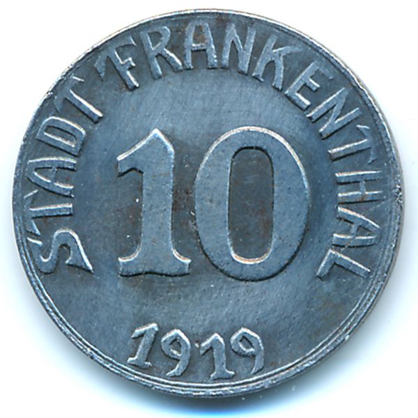 Франкенталь., 10 пфеннигов (1919 г.)