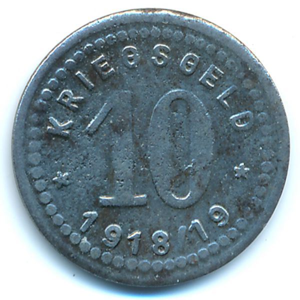 Фюрстенвальде., 10 пфеннигов (1918 г.)