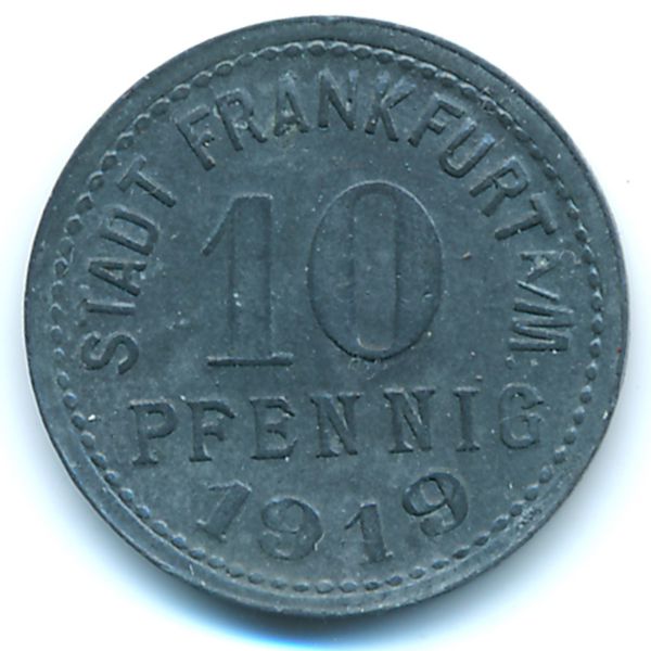 Франкфурт., 10 пфеннигов (1919 г.)
