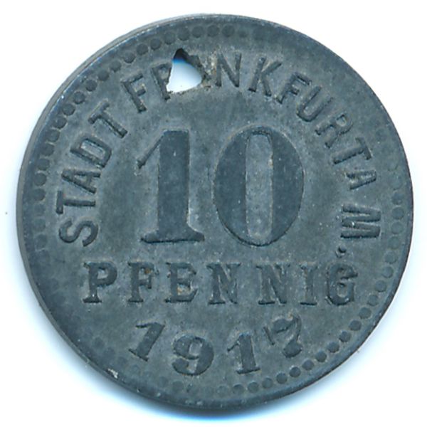Франкфурт., 10 пфеннигов (1917 г.)