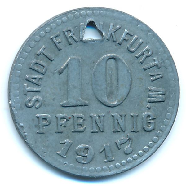 Франкфурт., 10 пфеннигов (1917 г.)