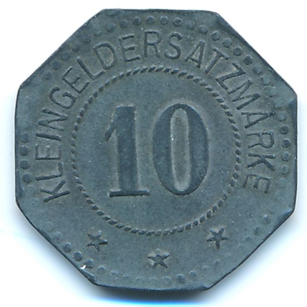 Фленсбург., 10 пфеннигов (1917 г.)