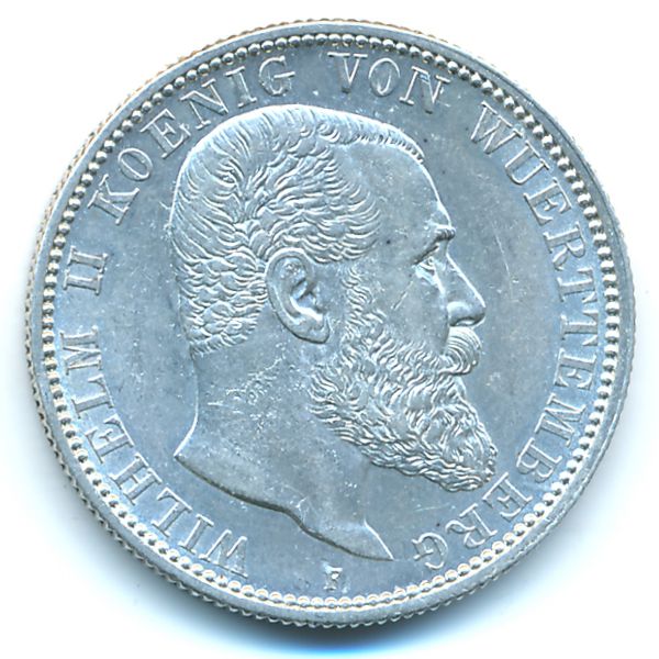 Вюртемберг, 2 марки (1907 г.)