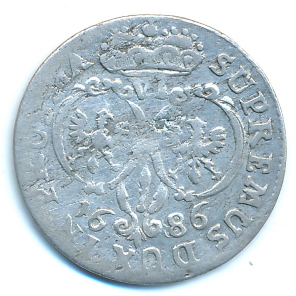 Бранденбург-Пруссия, 6 грошей (1686 г.)