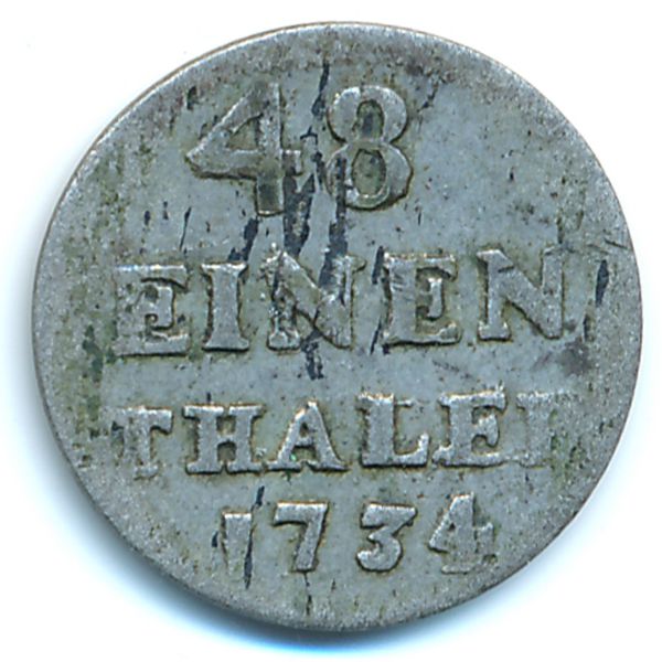 Пруссия, 1/48 талера (1734 г.)