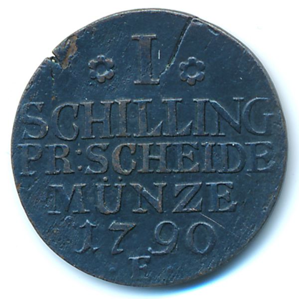 Пруссия, 1 шиллинг (1790 г.)