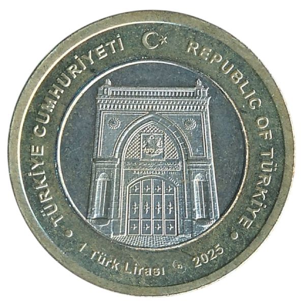 Турция, 1 лира (2025 г.)