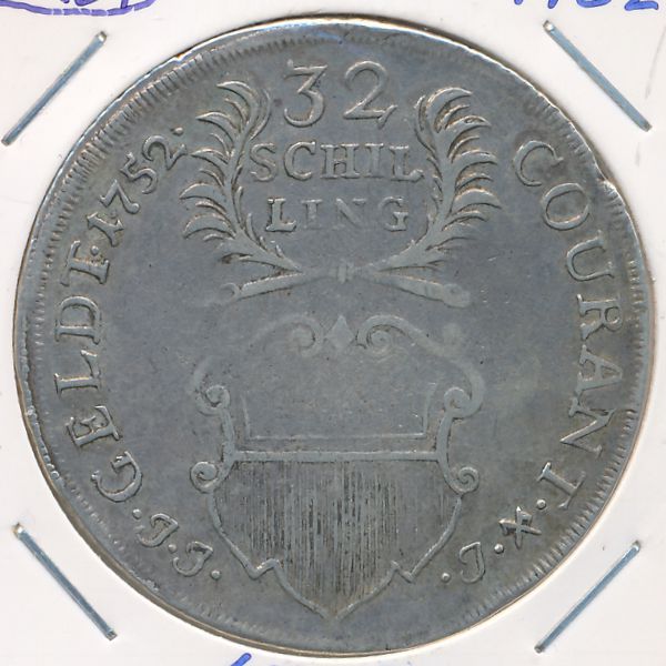 Любек, 32 шиллинга (1752 г.)