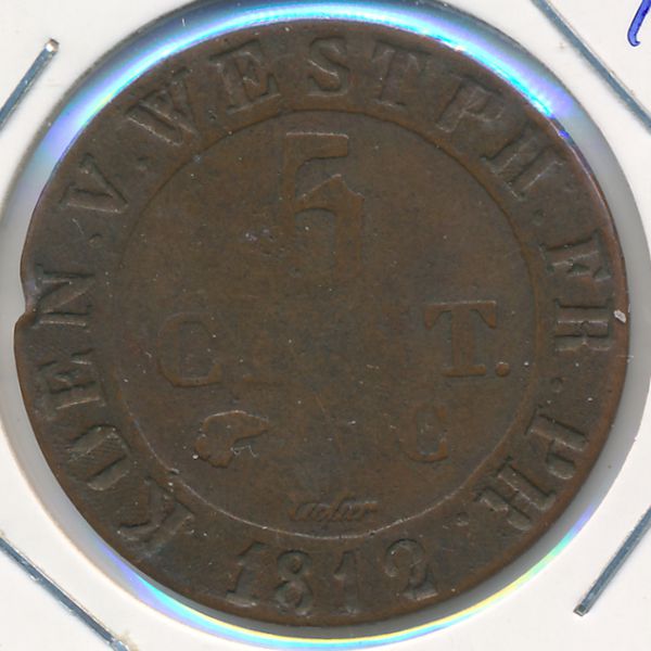Вестфалия, 5 сентим (1812 г.)