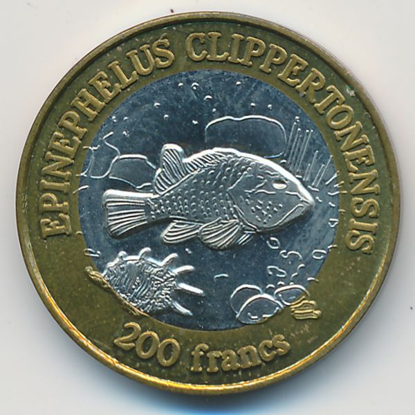 Остров Клиппертон., 200 франков (2011 г.)