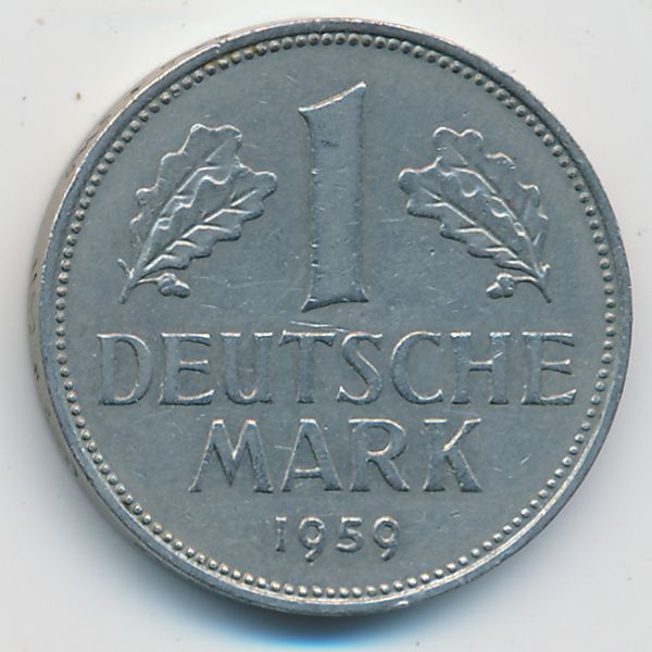 ФРГ, 1 марка (1959 г.)