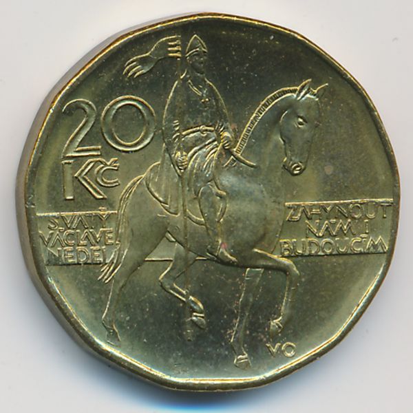 Чехия, 20 крон (2016 г.)