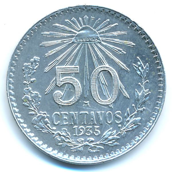 Мексика, 50 сентаво (1935 г.)