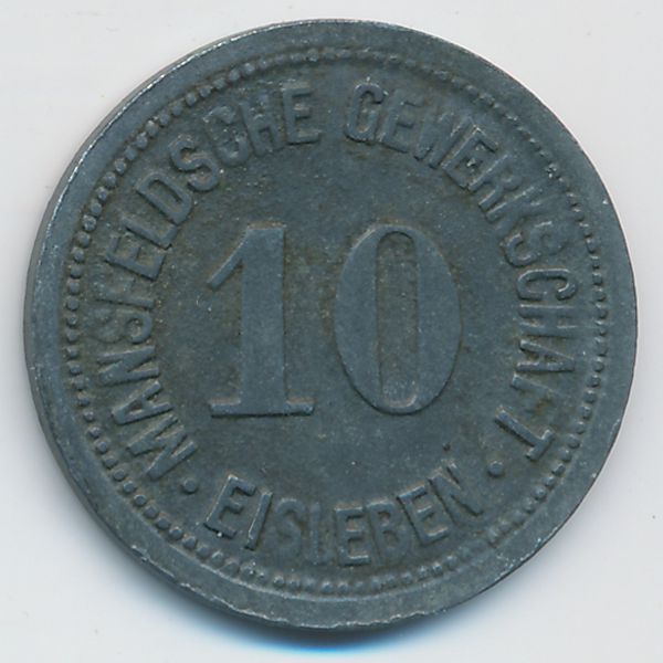 Лютерштадт-Айслебен., 10 пфеннигов (1918 г.)
