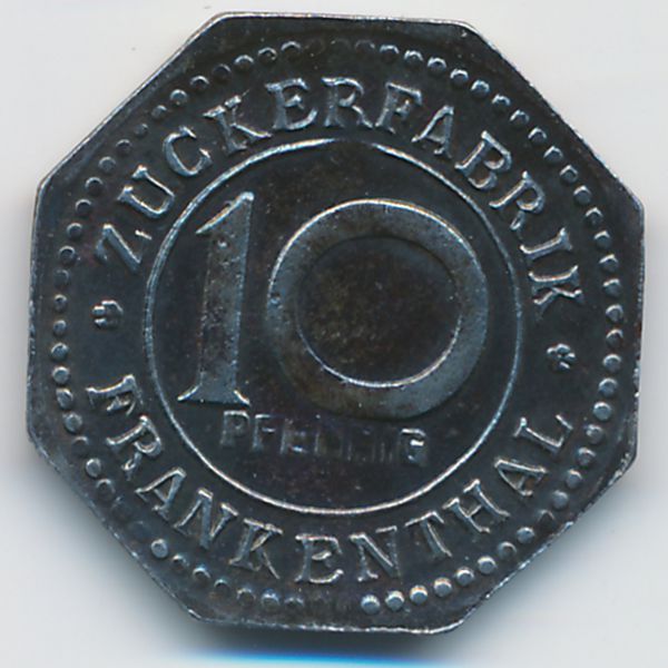 Франкенталь., 10 пфеннигов (1918 г.)
