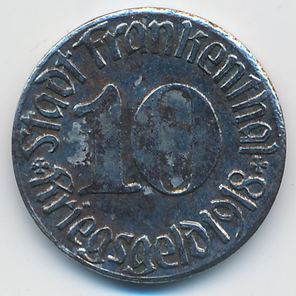 Франкенталь., 10 пфеннигов (1918 г.)