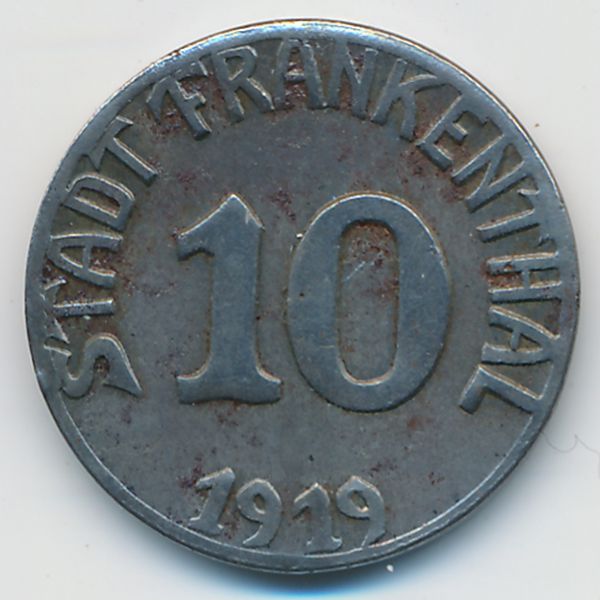 Франкенталь., 10 пфеннигов (1919 г.)