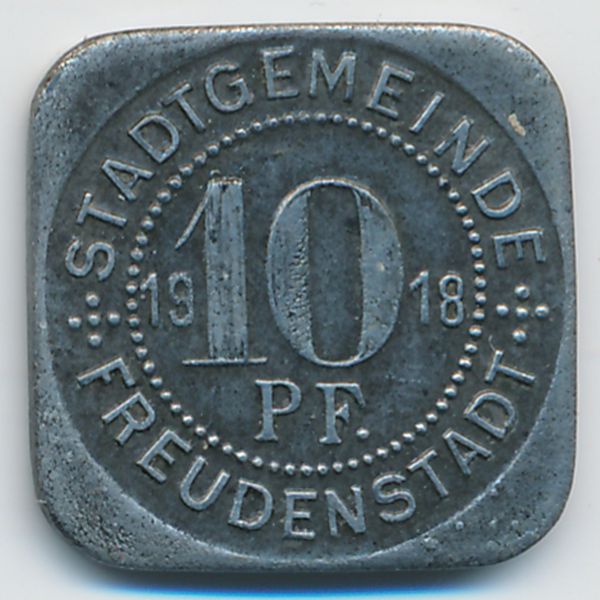 Фройденштадт., 10 пфеннигов (1918 г.)