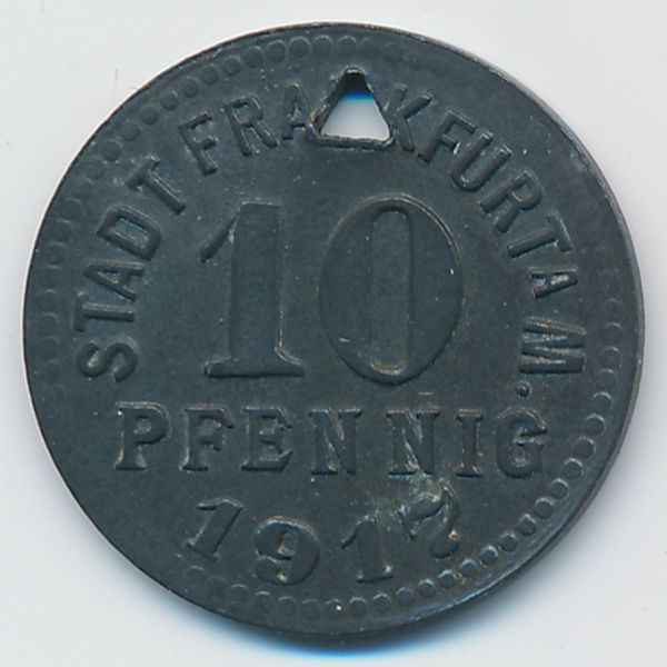 Франкфурт., 10 пфеннигов (1917 г.)